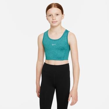  Nike Yoga Dri-Fit Tank Çocuk Yeşil Kolsuz T-Shirt