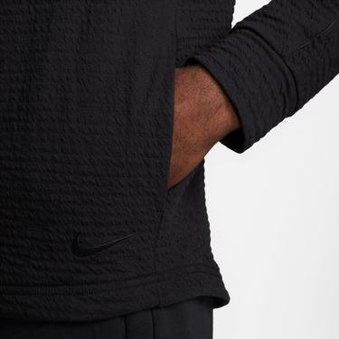  Nike Yoga Dri-Fit Texture Pullover Erkek Siyah Sweatshirt