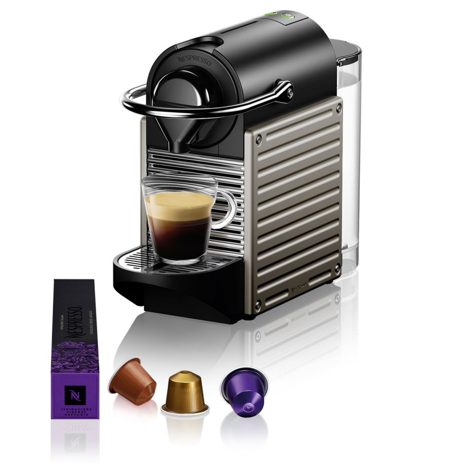Nespresso C61 Titan Pixie Kapsüllü Kahve Makinesi