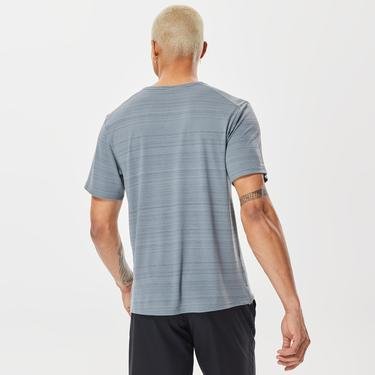  Nike Dri-Fit Miler Top Erkek Gri T-Shirt