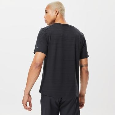  Nike Dri-FIT Miler Top Erkek Siyah T-Shirt