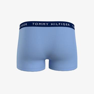  Tommy Hilfiger 3'lü Trunk Erkek Mavi Boxer