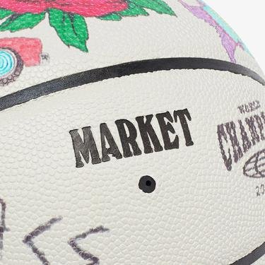  Market Varsity Hand-Drawn Basketball Onesize Erkek Bej Top