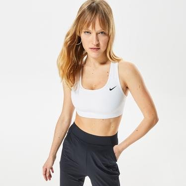  Nike Dri-Fit Swoosh Non-padded Kadın Beyaz Bra