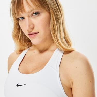  Nike Dri-FIT Swoosh 1 Piece Pad Kadın Beyaz Bra