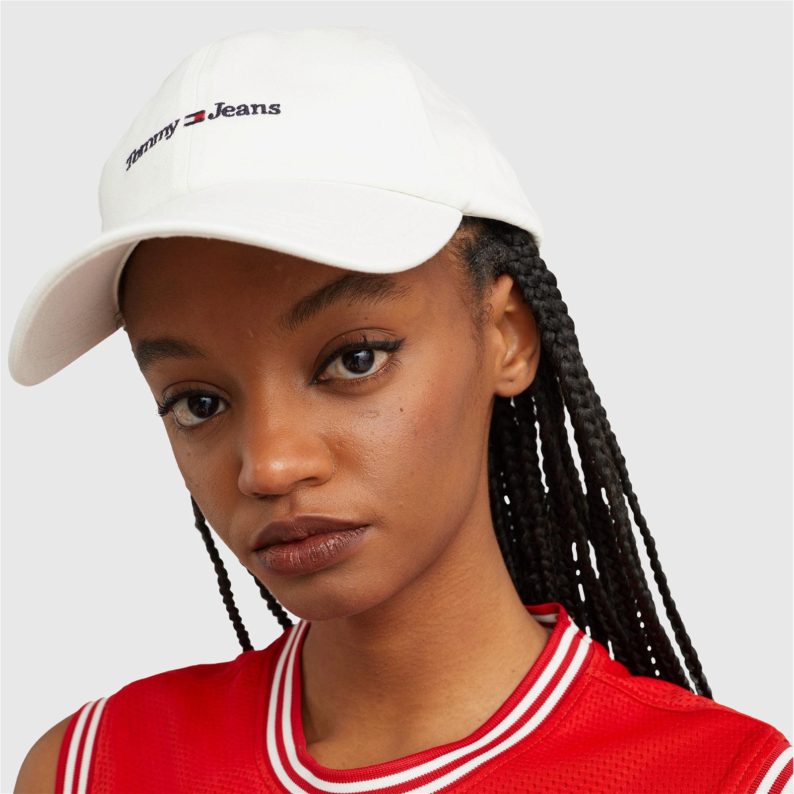 Tommy Jeans Sport Kadın Beyaz Şapka