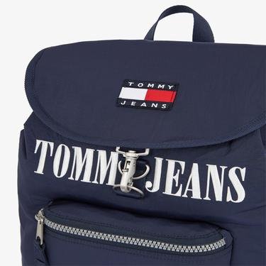  Tommy Jeans Heritage Flap Erkek Mavi Sırt Çantası