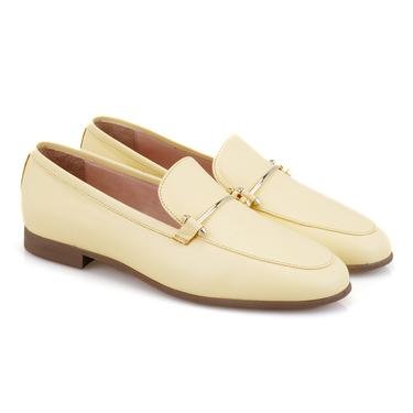  Janice Sarı Kadın Günlük Deri Ayakkabı
