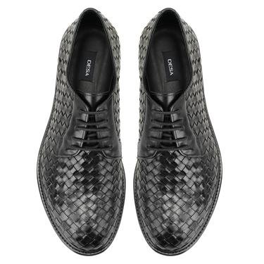  Ebony Siyah Erkek Deri Klasik Ayakkabı