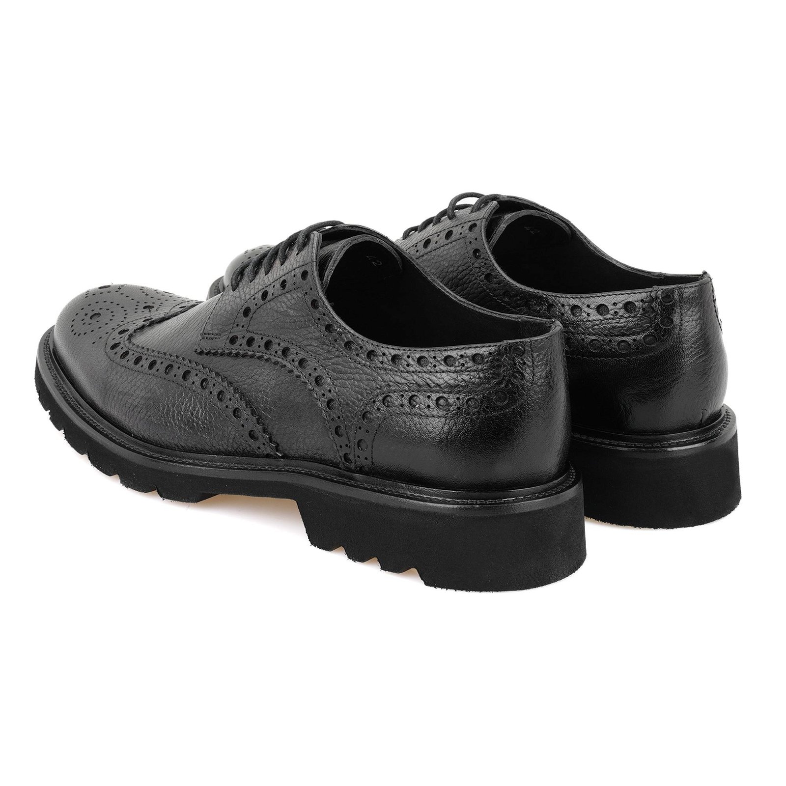 Myron Siyah Erkek Deri Klasik Ayakkabı