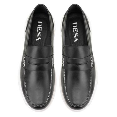  Chana Siyah Erkek Deri Günlük Ayakkabı