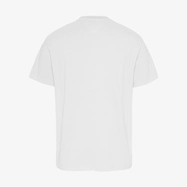  Tommy Jeans Badge Erkek Beyaz T-Shirt