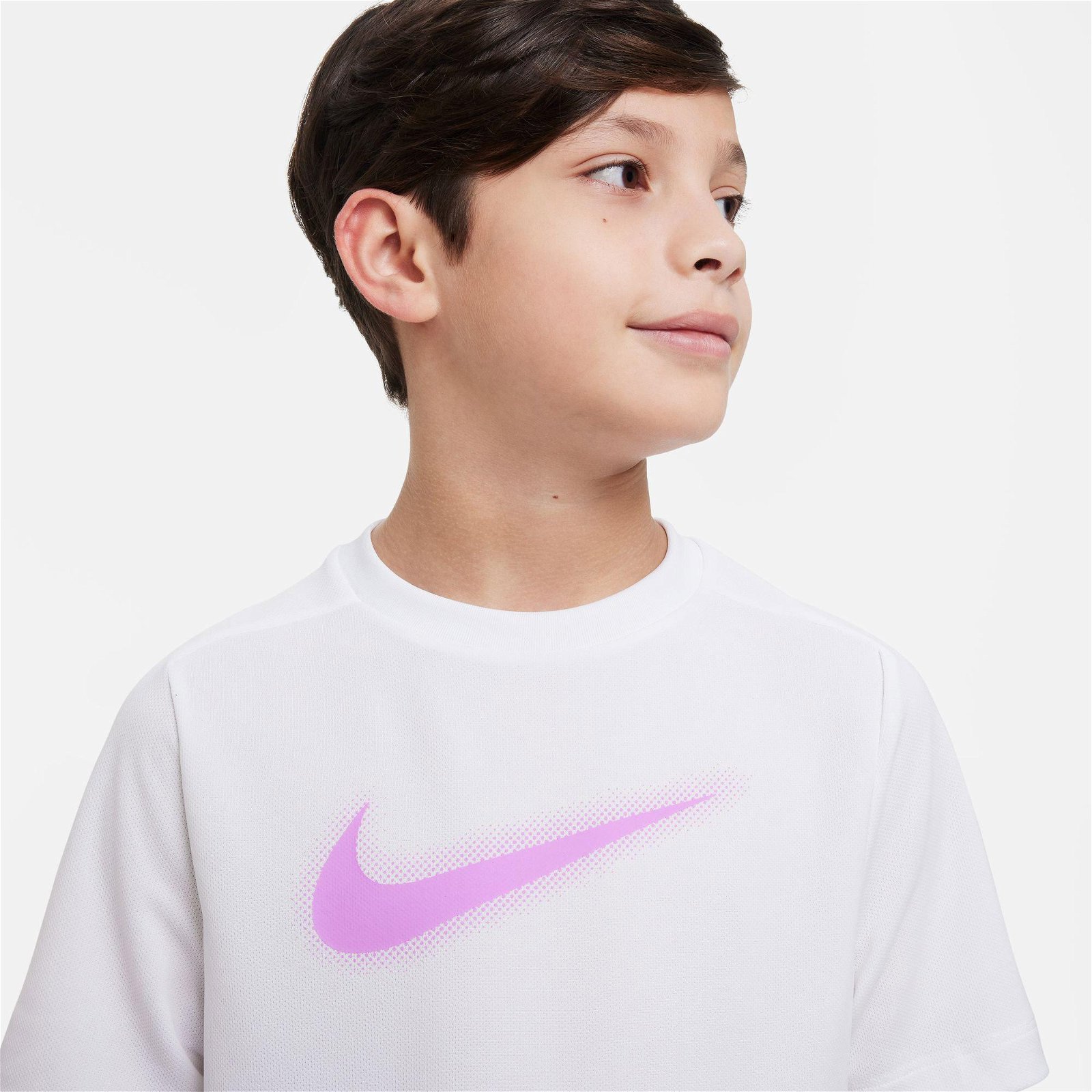 Nike Dri-Fit Multi Top Çocuk Beyaz T-Shirt