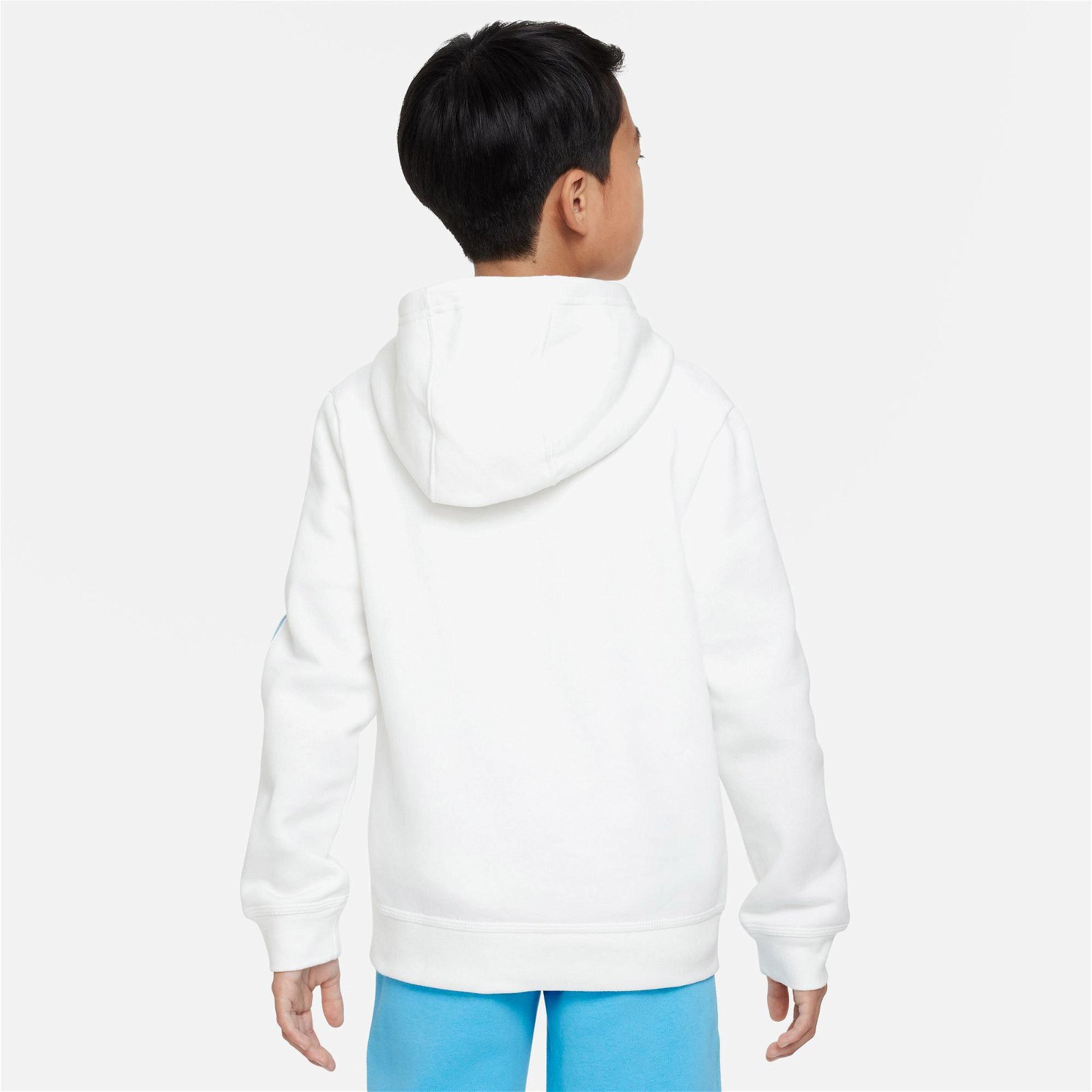 Nike Sportswear Repeat Fleece Pullover Hood Bb Çocuk Beyaz Sweatshirt