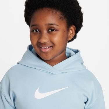  Nike Therma-Fit Hoodie Pullover Çocuk Mavi Sweatshirt
