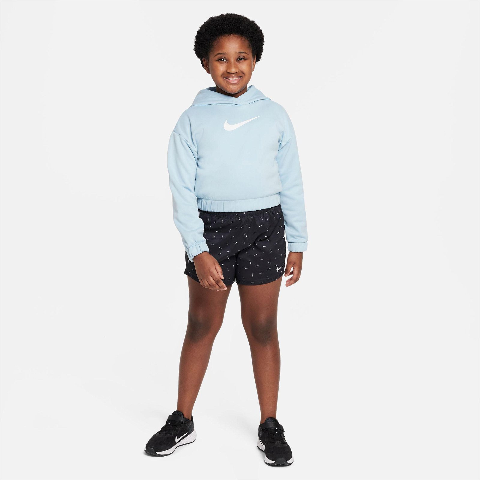 Nike Therma-Fit Hoodie Pullover Çocuk Mavi Sweatshirt