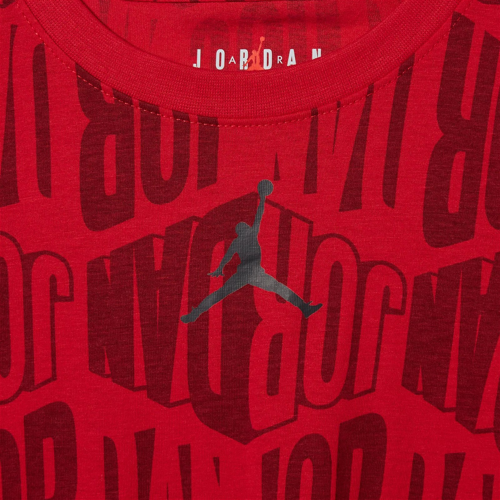 Jordan Diamond Alloverprint Çocuk Kırmızı T-Shirt