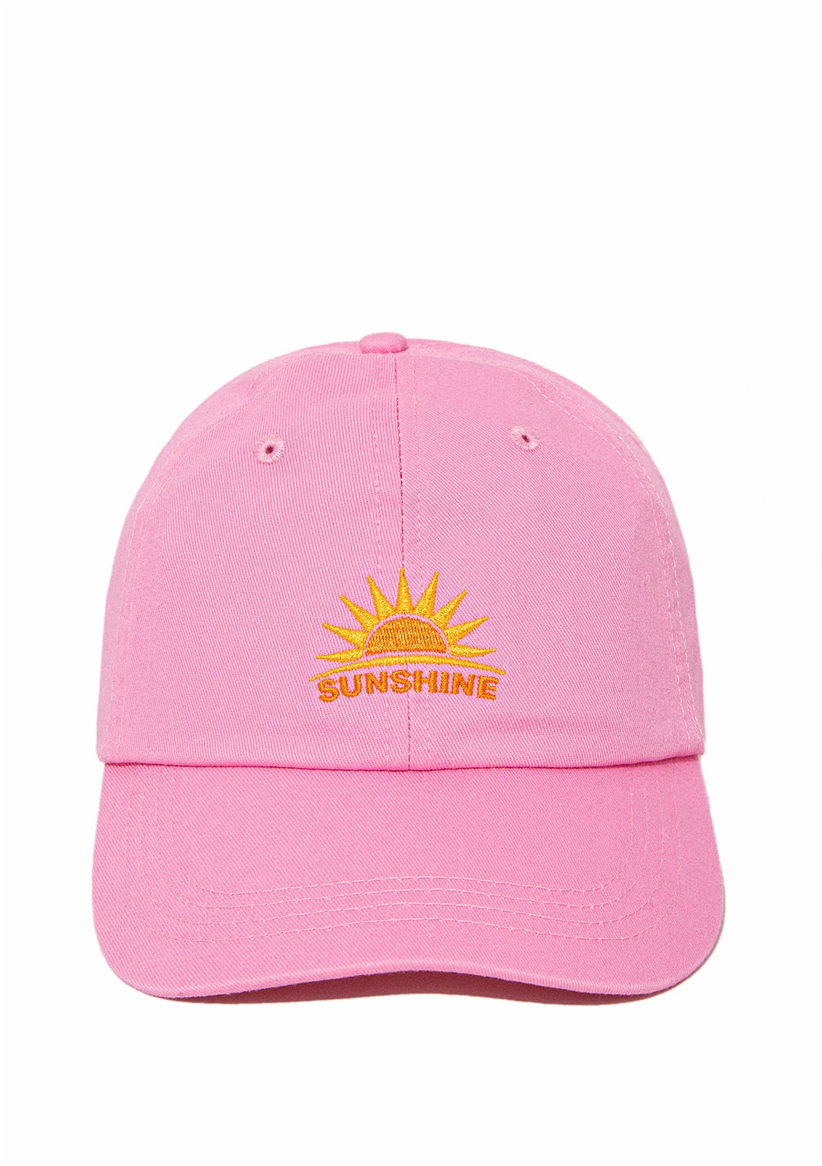 Mavi Sunshine Nakışlı Pembe Şapka 1911422-82691