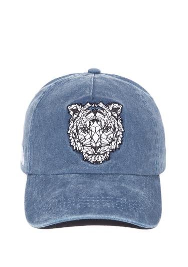  Mavi Tiger Baskılı Mavi Şapka 0910032-80020