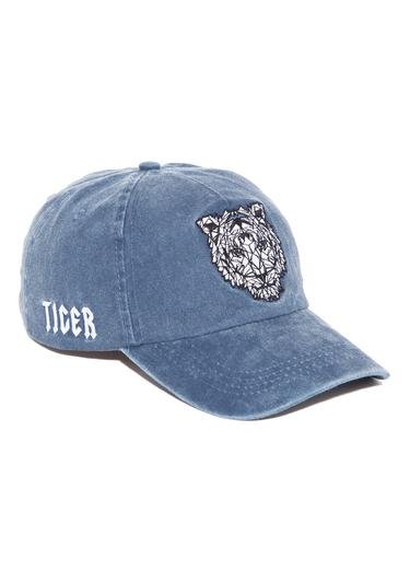  Mavi Tiger Baskılı Mavi Şapka 0910032-80020