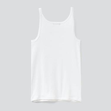  Benetton Basic Pamuk Kadın Beyaz Kolsuz T-Shirt
