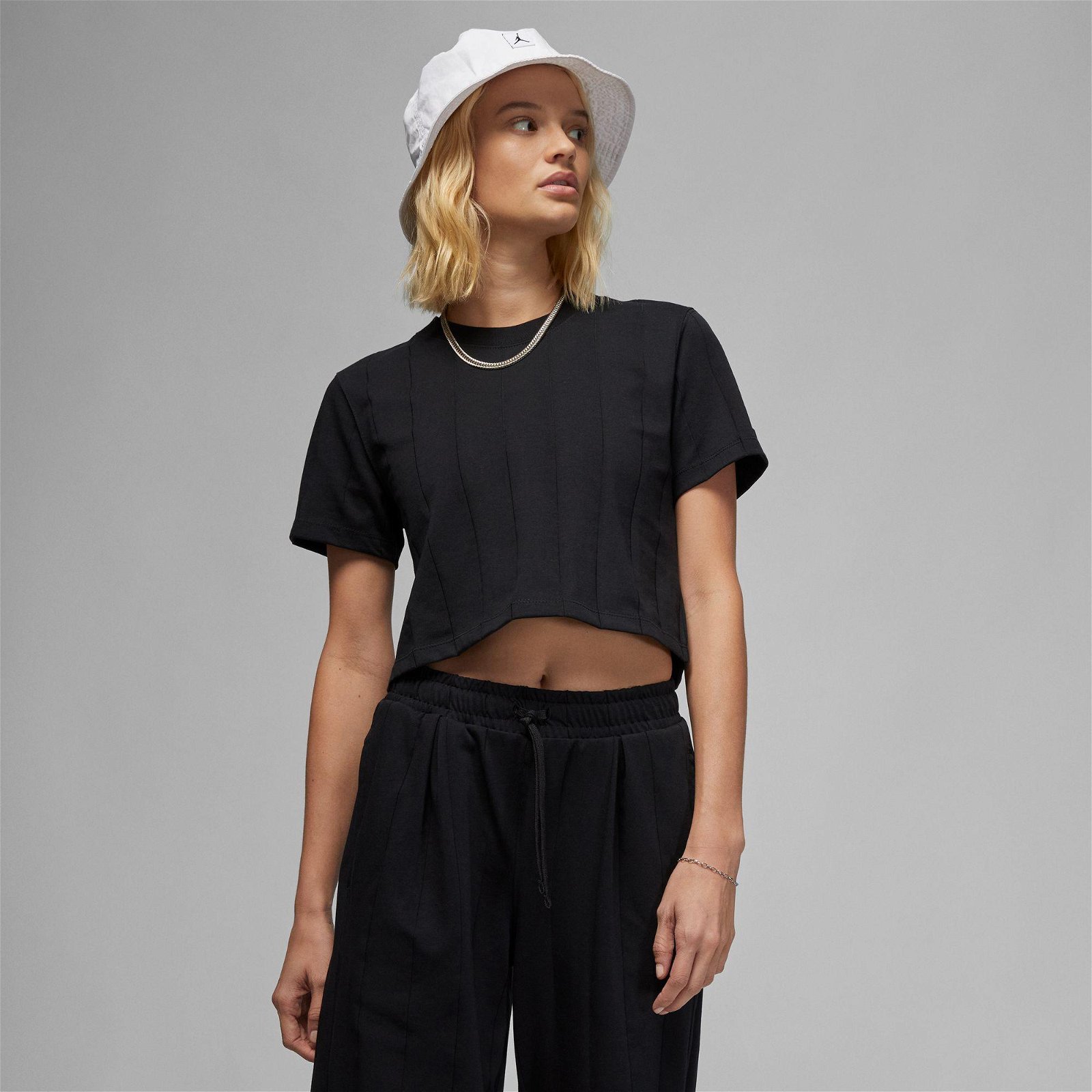 Jordan Knit Top Kadın Siyah T-Shirt
