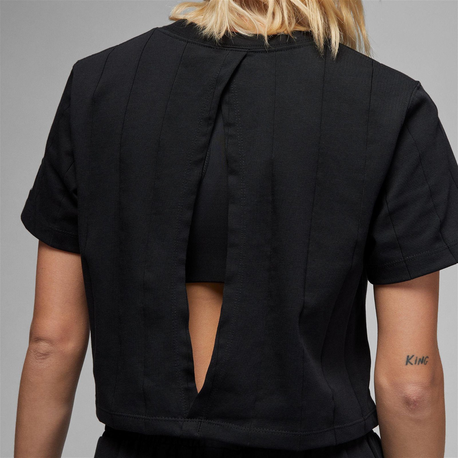 Jordan Knit Top Kadın Siyah T-Shirt