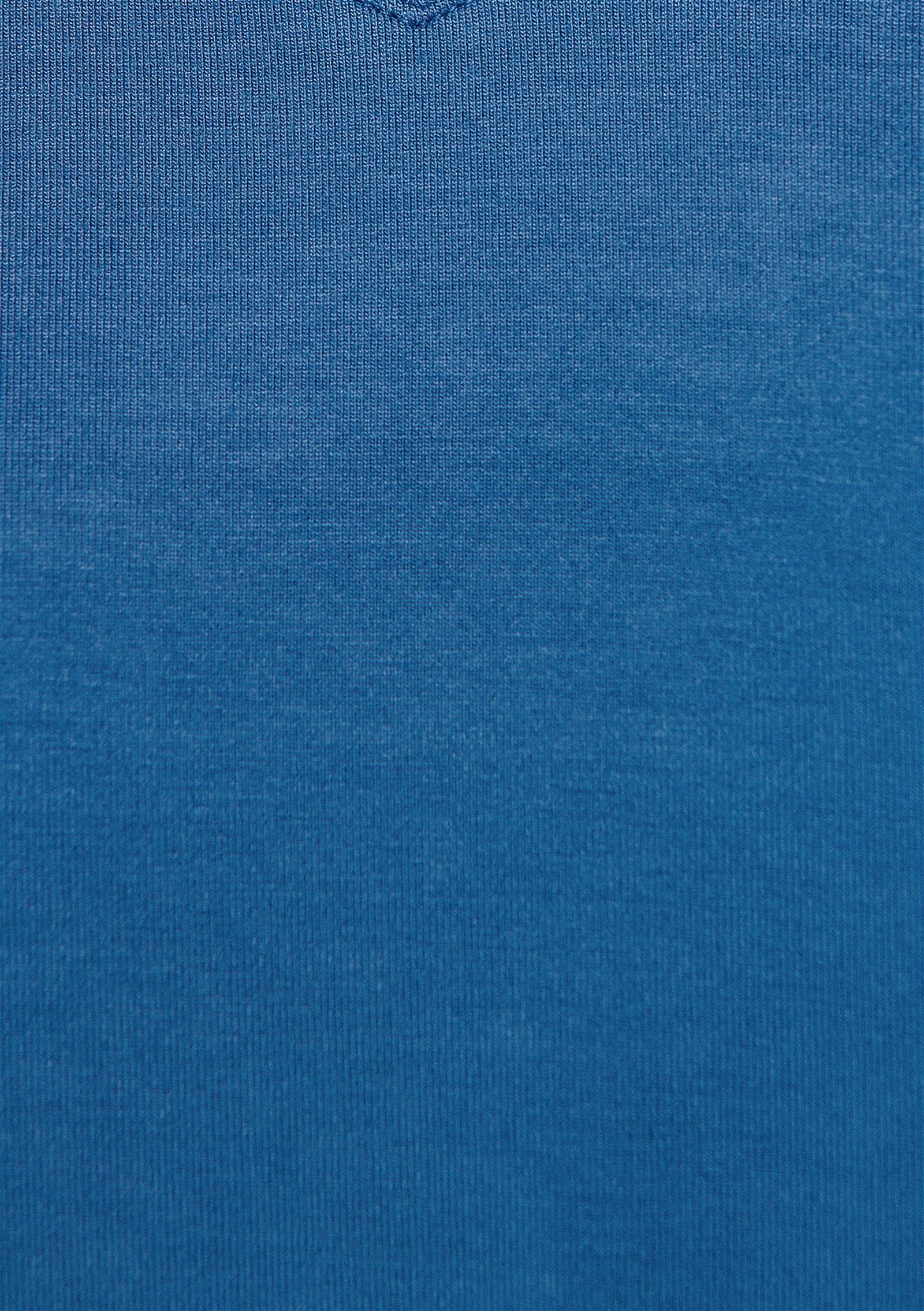 Mavi V Yaka Mavi Basic Tişört Regular Fit / Normal Kesim 167714-70745
