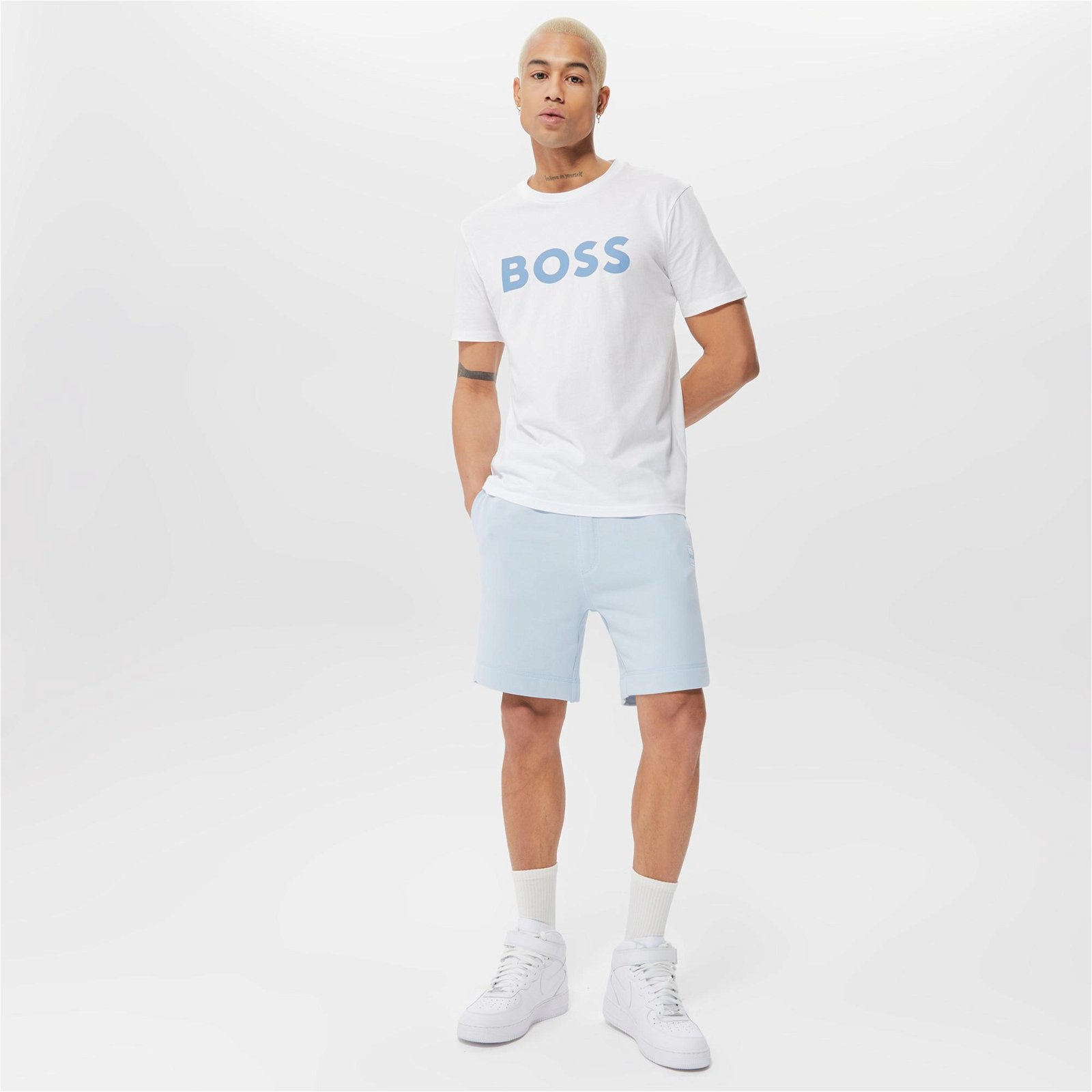 Boss Erkek Bej T-Shirt