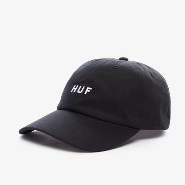  HUF Essentilals Logo Erkek Siyah Şapka