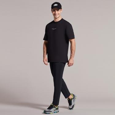  Skechers Runner Lite Slim Micro Erkek Siyah T-Shirt