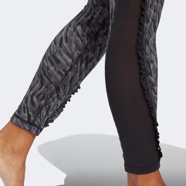  adidas Yoga Studio Clash Print 7/8  Kadın Siyah Tayt