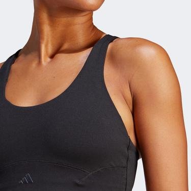  adidas CoreFlow Luxe Studio Medium-Support  Kadın Siyah Bra