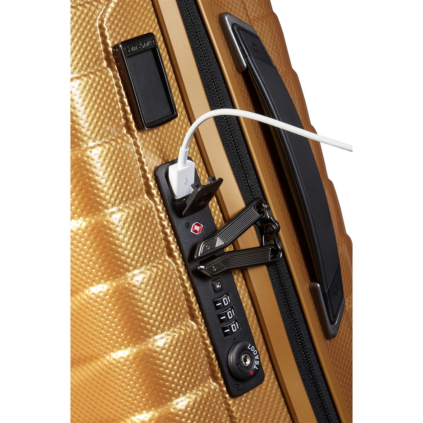 Samsonite Proxis - Spinner Sarı 4 Tekerlekli Körüklü Kabin Boy Valiz 55 cm