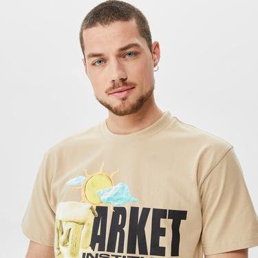  Market Institute Of The Mind Erkek Bej T-Shirt