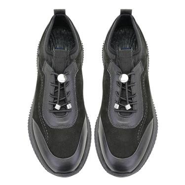  Kesera Siyah Erkek Deri Günlük Ayakkabı