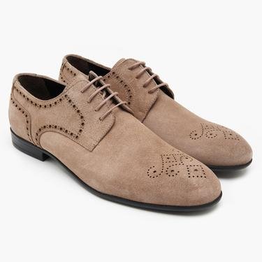  Pryor Bej Erkek Süet Deri Klasik Ayakkabı