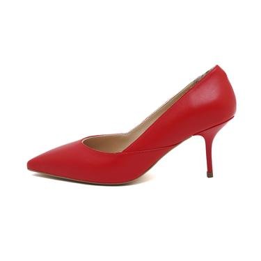  Alonsa Kırmızı Kadın Deri Klasik Ayakkabı
