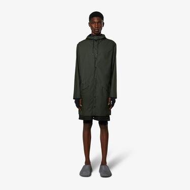  Rains Long W3 Unisex Koyu Yeşil Ceket