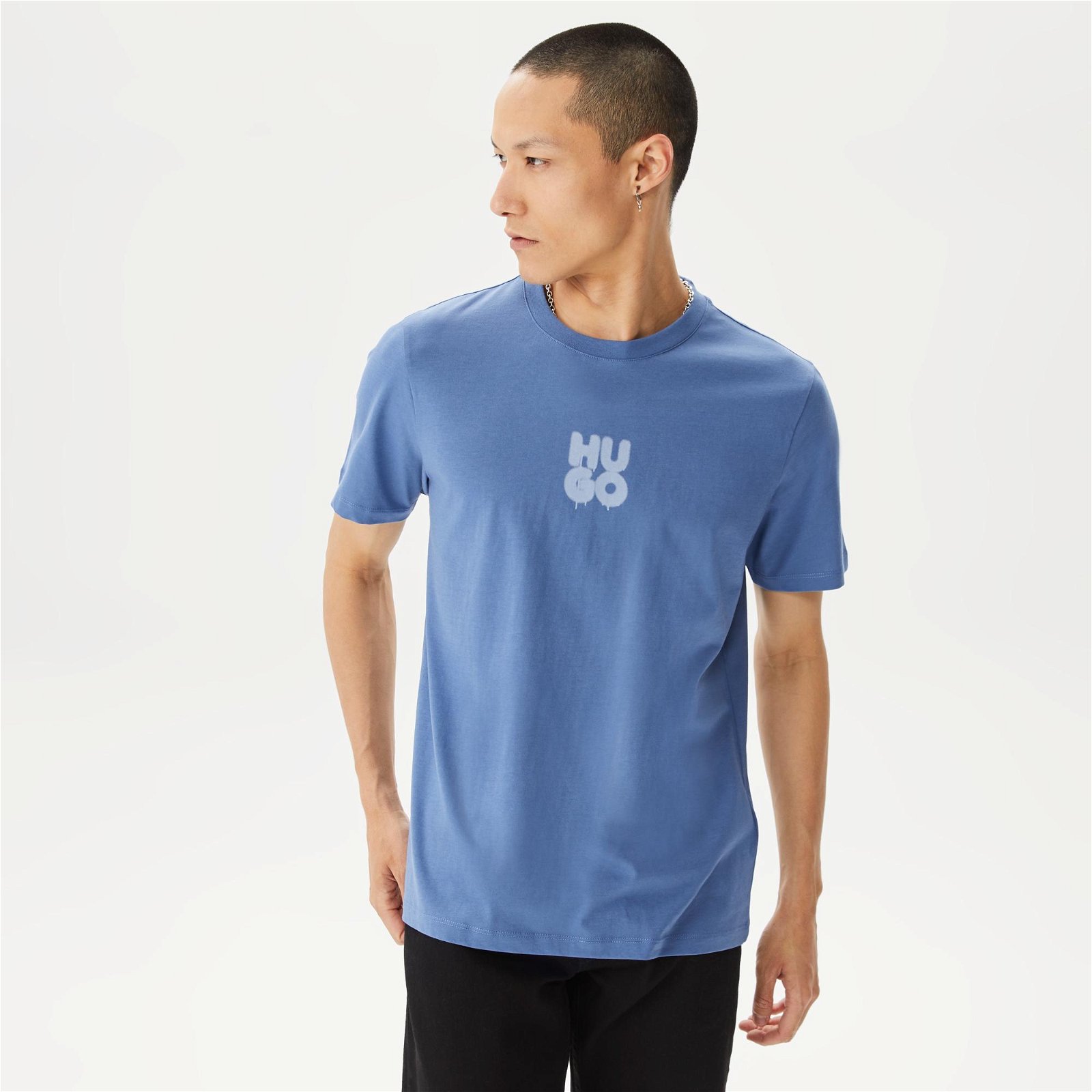 Hugo Decali Erkek Mavi T-Shirt