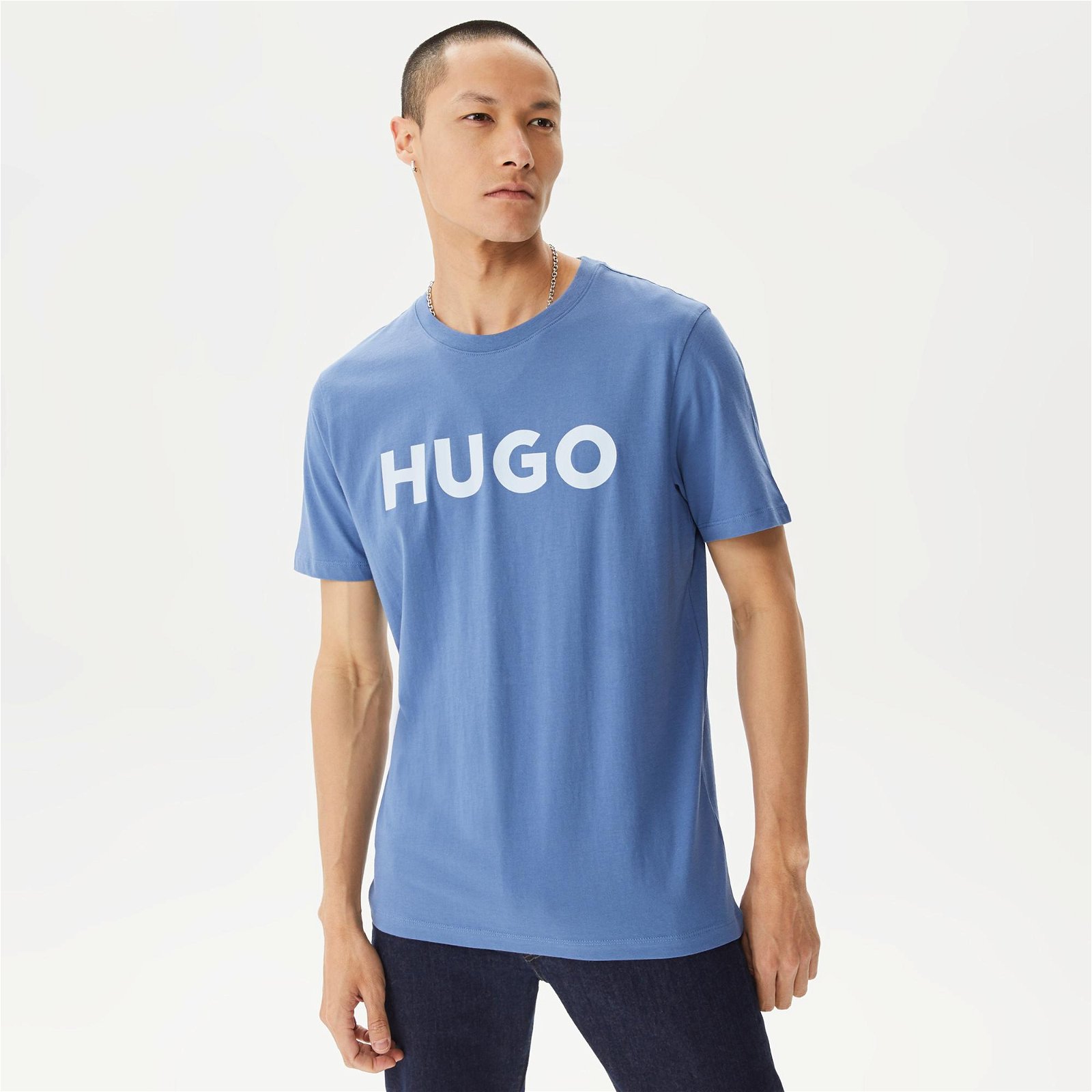 Hugo Dulivio Erkek Mavi T-Shirt