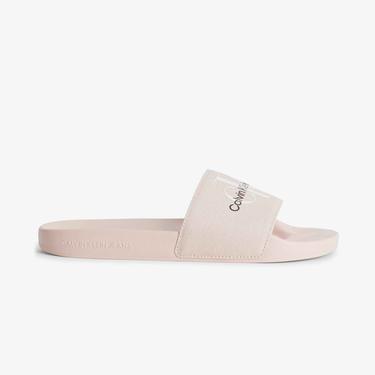  Calvin Klein Jeans Slide Monogram Kadın Pembe Terlik