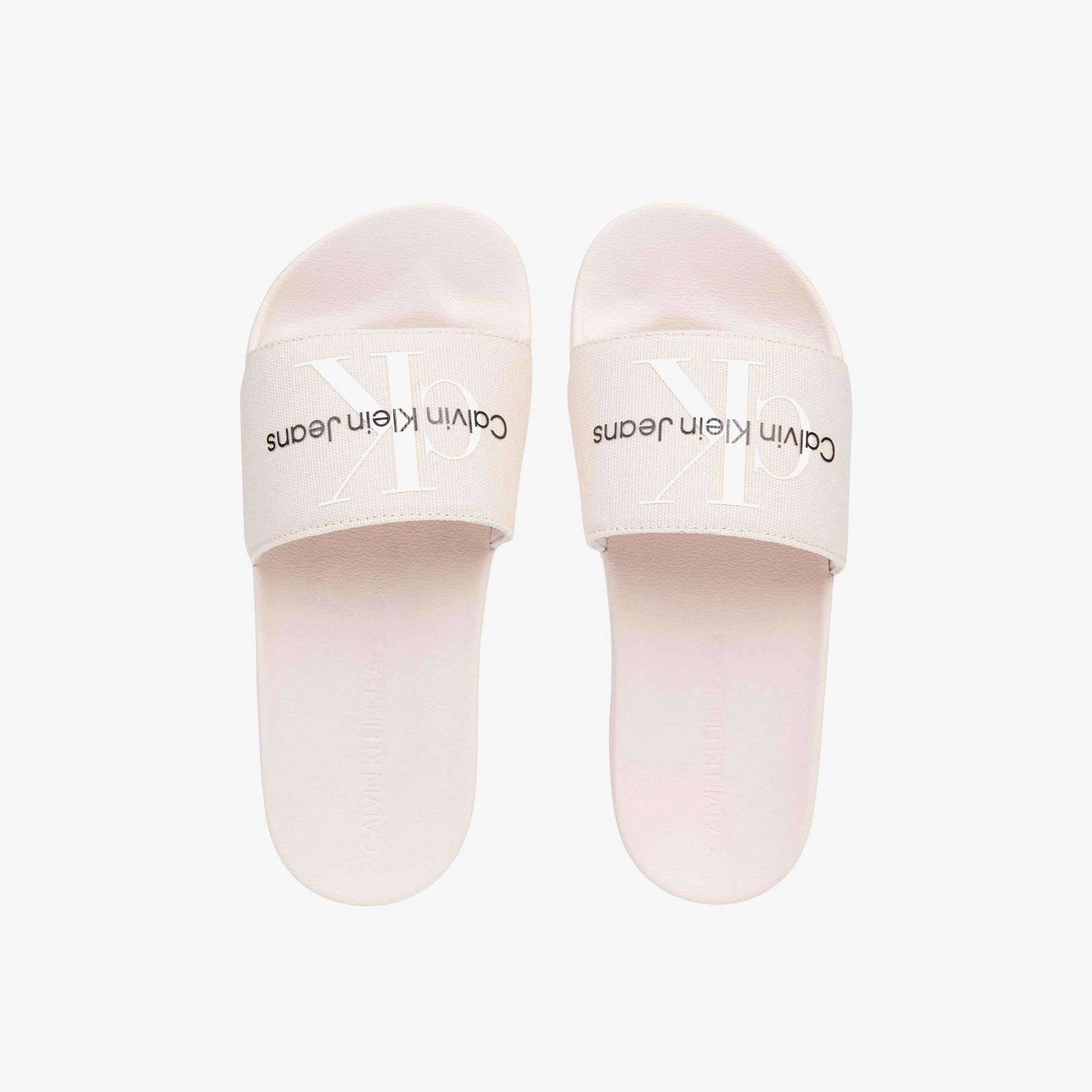 Calvin Klein Jeans Slide Monogram Kadın Pembe Terlik