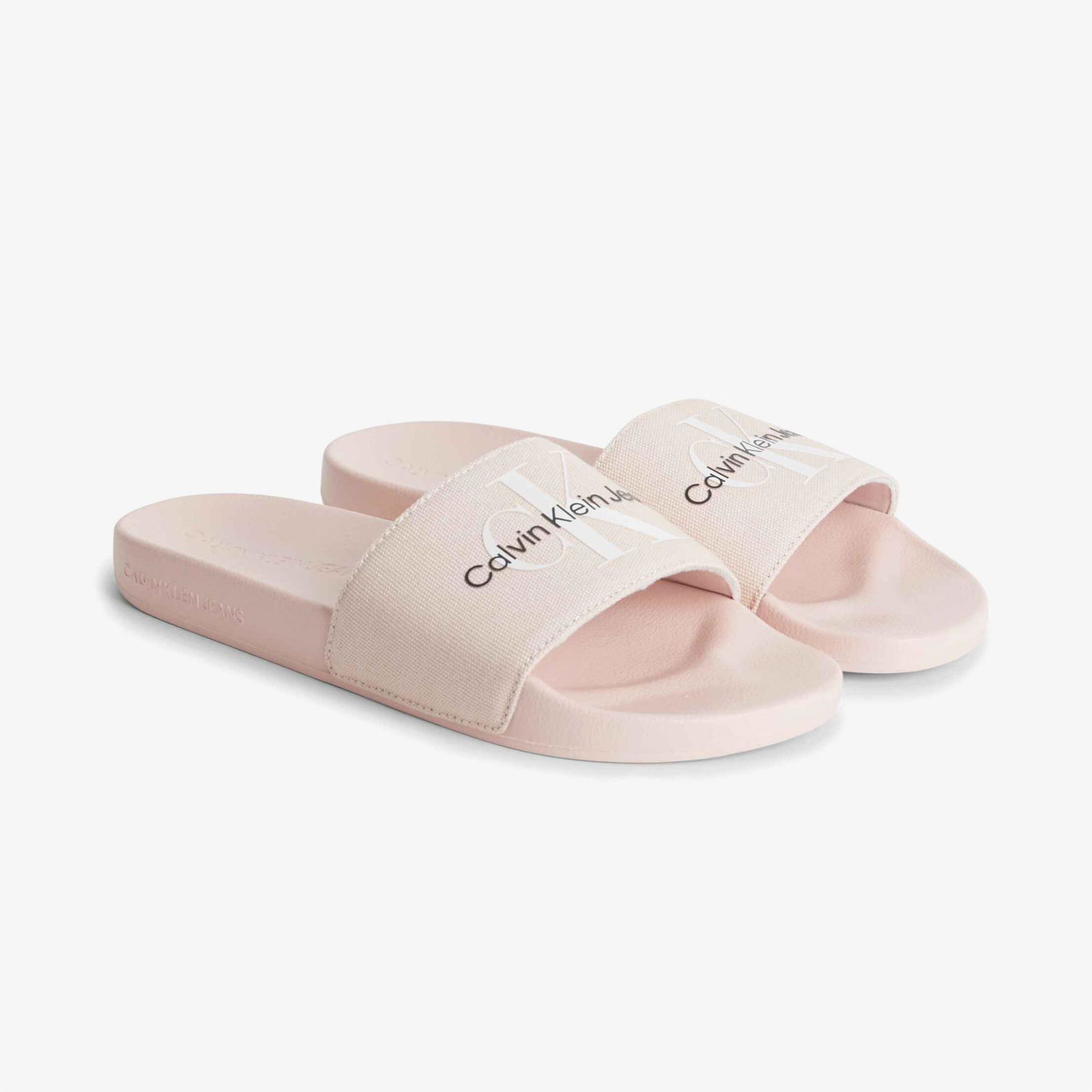 Calvin Klein Jeans Slide Monogram Kadın Pembe Terlik