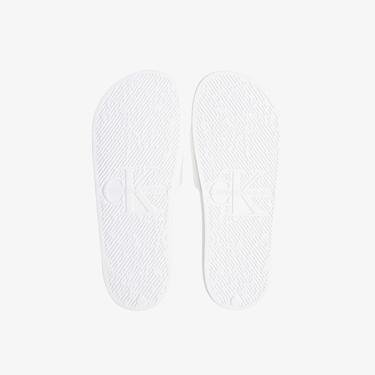  Calvin Klein Jeans Slide Monogram Co Erkek Beyaz Terlik