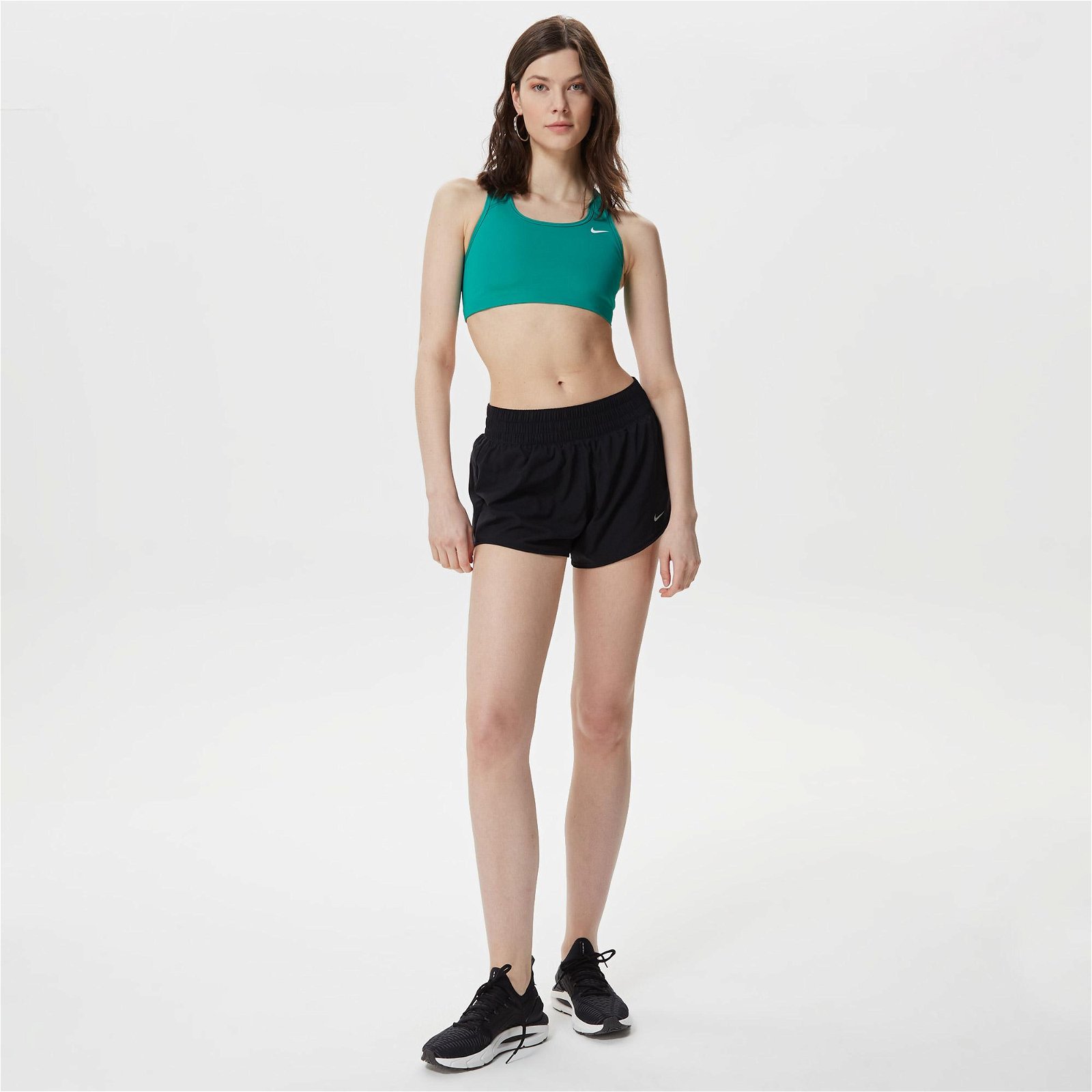 Nike Dri-FIT Swoosh Non-padded Kadın Yeşil Bra