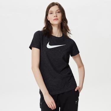 Nike Dry Dri-FITc Crew Kadın Siyah T-Shirt