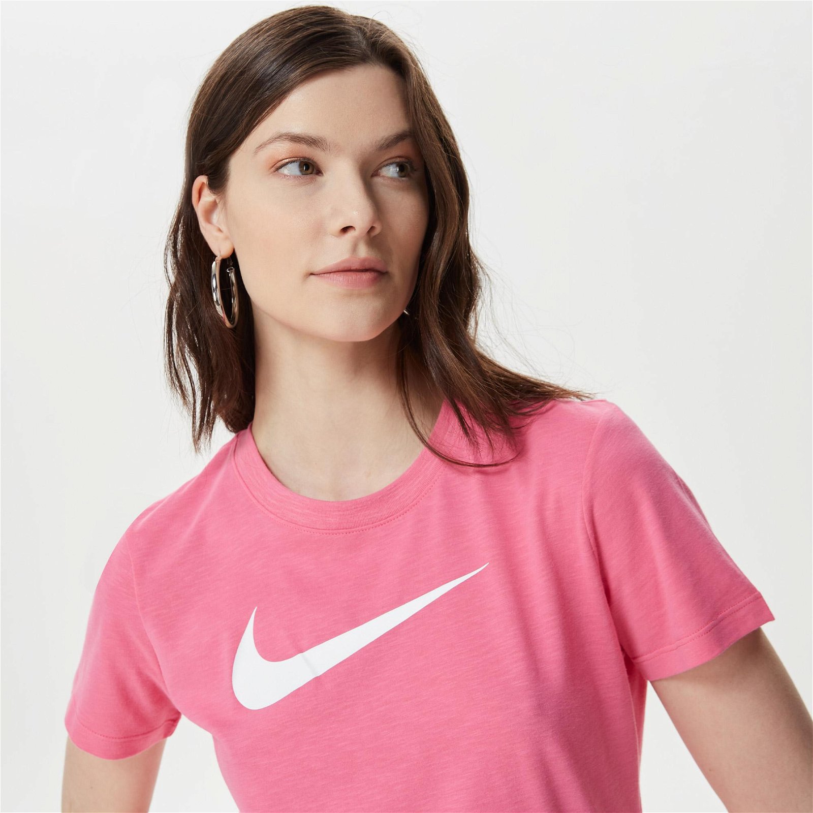Nike Dry Dri-FIT Crew Kadın Pembe T-Shirt