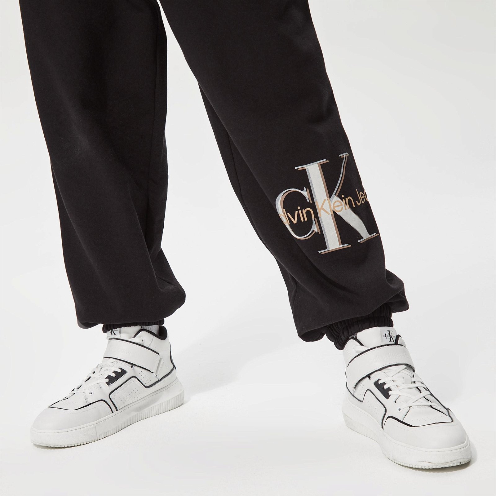 Calvin Klein Jeans Archival Monologo Erkek Siyah Pantolon