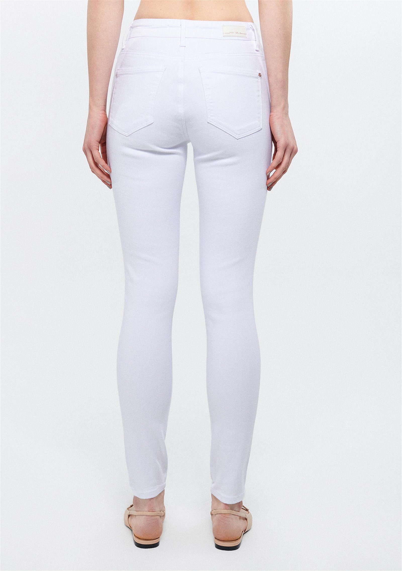 Mavi Tess Beyaz Gold Luxury Jean Pantolon 100328-81360